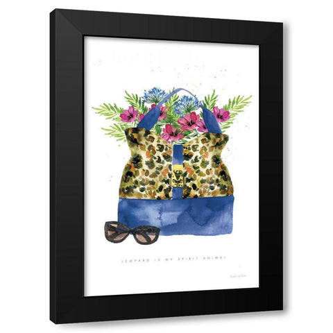 On the Wild Side I Black Modern Wood Framed Art Print by Charro, Mercedes Lopez