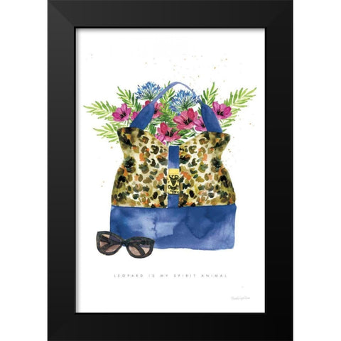 On the Wild Side I Black Modern Wood Framed Art Print by Charro, Mercedes Lopez