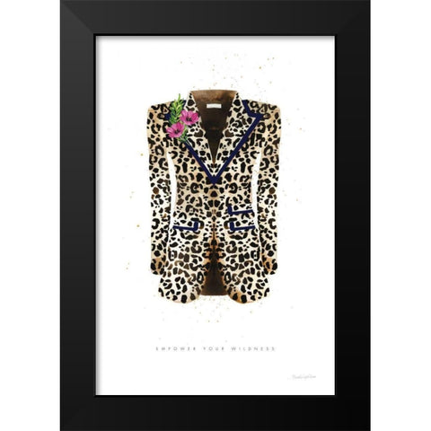 On the Wild Side II Black Modern Wood Framed Art Print by Charro, Mercedes Lopez