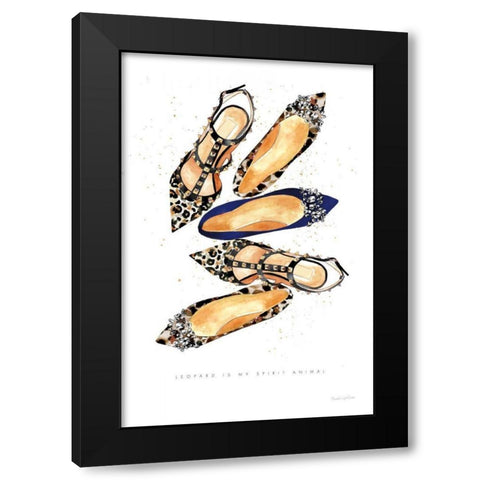 On the Wild Side III Black Modern Wood Framed Art Print by Charro, Mercedes Lopez