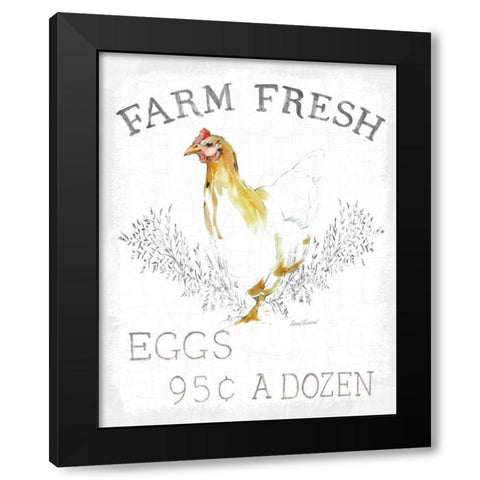 Farm Fresh Enamel v2 Black Modern Wood Framed Art Print by Tillmon, Avery