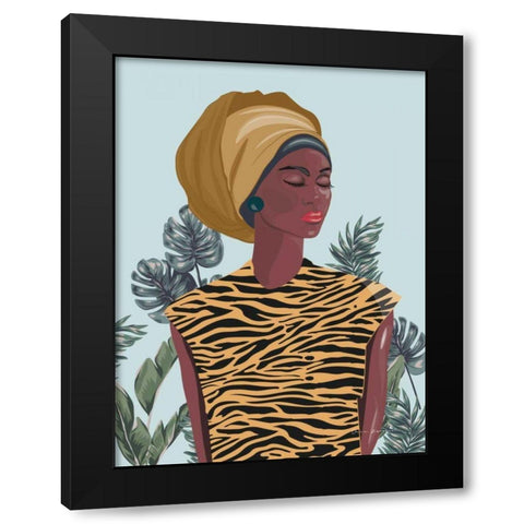 Strength and Beauty I Black Modern Wood Framed Art Print by Escalante, Omar