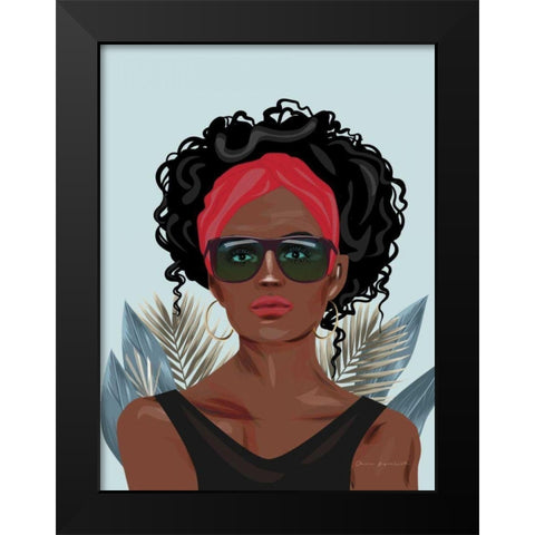 Strength and Beauty II Black Modern Wood Framed Art Print by Escalante, Omar