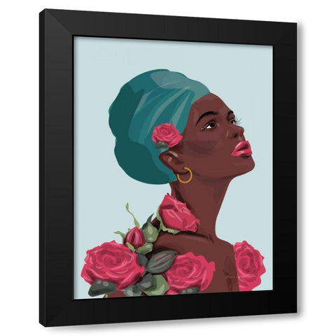Strength and Beauty III Black Modern Wood Framed Art Print by Escalante, Omar