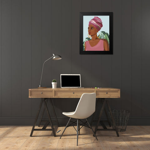 Strength and Beauty IV Black Modern Wood Framed Art Print by Escalante, Omar