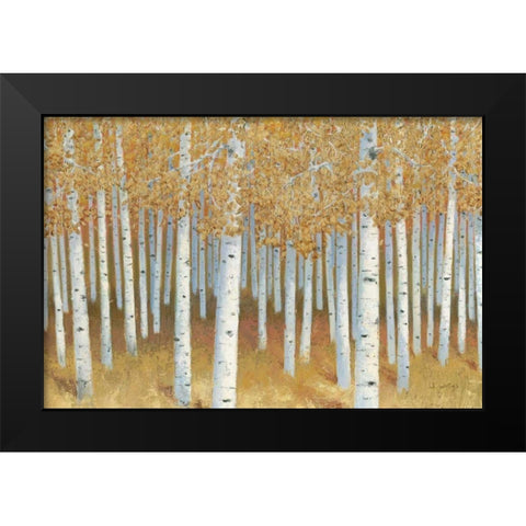 Forest of Gold Black Modern Wood Framed Art Print by Wiens, James