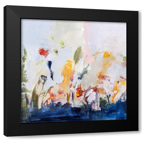 Spontaneous Summer II Black Modern Wood Framed Art Print by Munger, Pamela