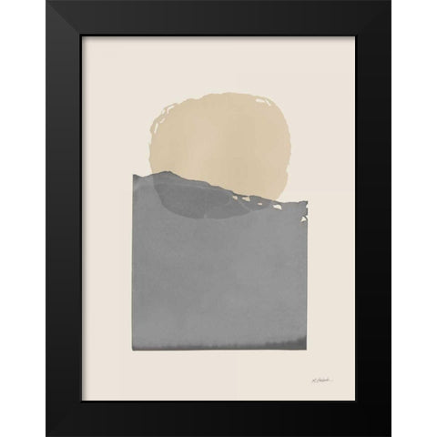 Buoyant Neutral Black Modern Wood Framed Art Print by Schick, Mike