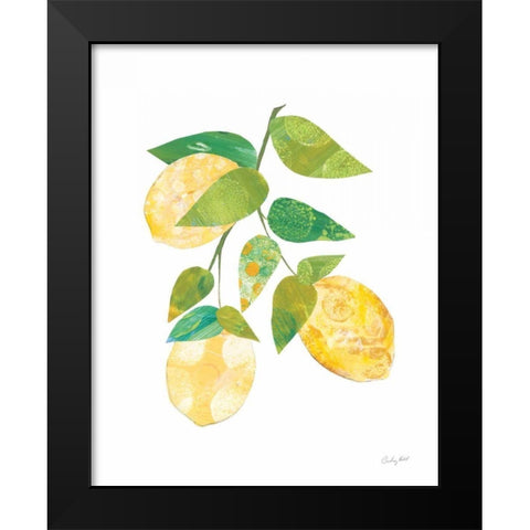 Summer Lemons I Black Modern Wood Framed Art Print by Prahl, Courtney