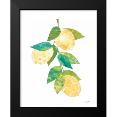 Summer Lemons II Black Modern Wood Framed Art Print by Prahl, Courtney