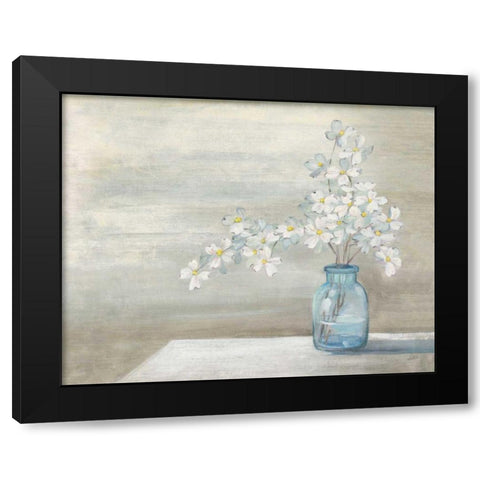 Dogwood Bouquet Black Modern Wood Framed Art Print by Purinton, Julia