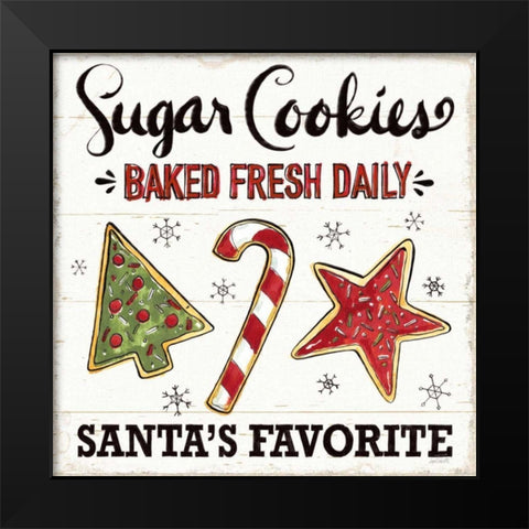 Christmas Treats II Black Modern Wood Framed Art Print by Tavoletti, Anne