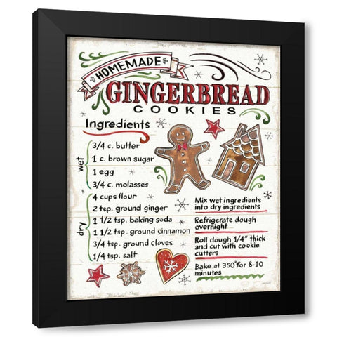 Christmas Treats VI Black Modern Wood Framed Art Print with Double Matting by Tavoletti, Anne