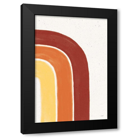 Fall Rainbow I Black Modern Wood Framed Art Print by York, Leah