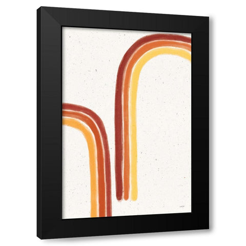 Fall Rainbow II Black Modern Wood Framed Art Print by York, Leah