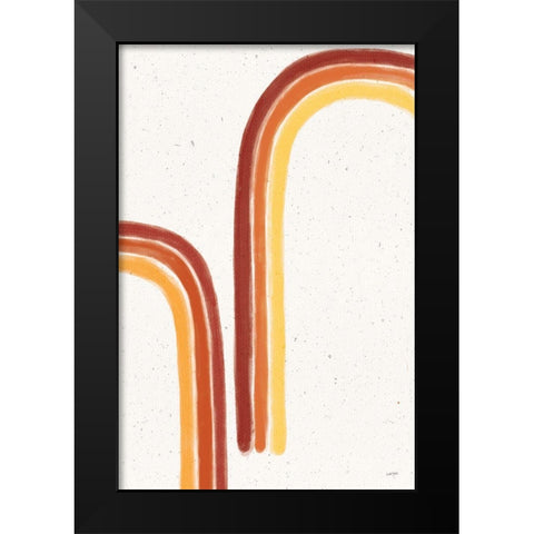 Fall Rainbow II Black Modern Wood Framed Art Print by York, Leah