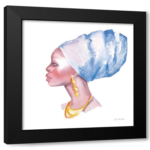 Elegance Black Modern Wood Framed Art Print by Valle, Aimee Del