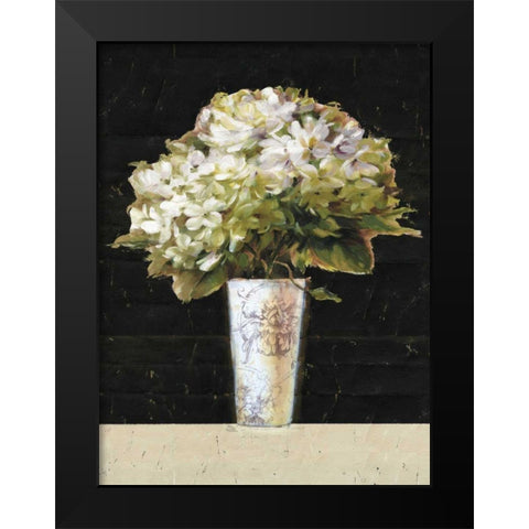 Marche de Fleurs Bouquet Black Black Modern Wood Framed Art Print by Audit, Lisa