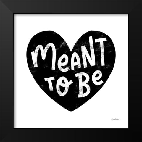 Love Letters II BW Black Modern Wood Framed Art Print by Thorns, Becky