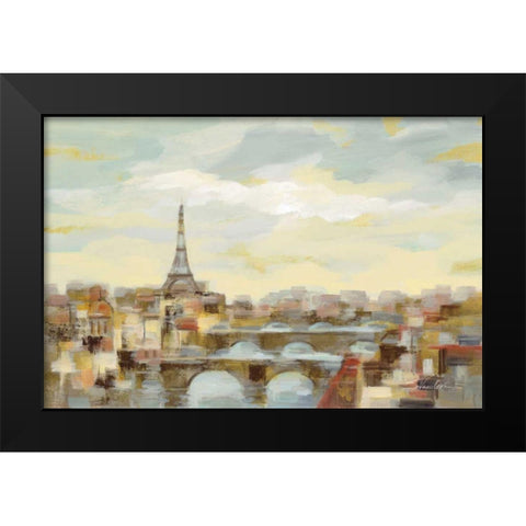 Paris Afternoon Black Modern Wood Framed Art Print by Vassileva, Silvia