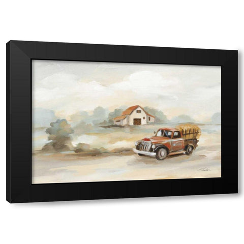 The Old Farm Black Modern Wood Framed Art Print with Double Matting by Vassileva, Silvia