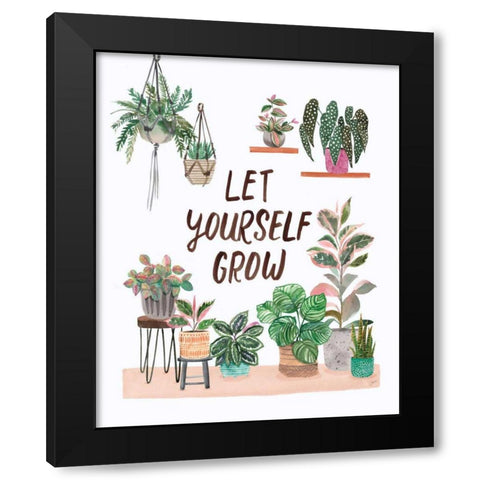 Jungle Home I Black Modern Wood Framed Art Print with Double Matting by Panganiban, Karyn