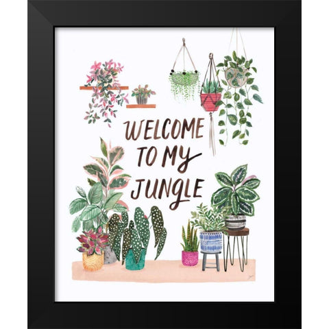 Jungle Home II Black Modern Wood Framed Art Print by Panganiban, Karyn