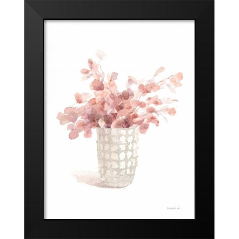 Modern Flora I Black Modern Wood Framed Art Print by Nai, Danhui