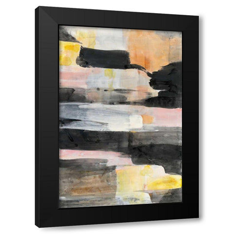 Break of Day Black Modern Wood Framed Art Print with Double Matting by Hristova, Albena