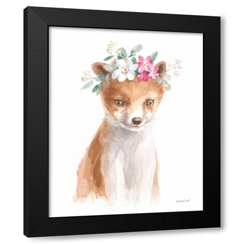 Wild for Flowers III Black Modern Wood Framed Art Print by Nai, Danhui