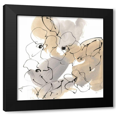 Original Neutrals I Black Modern Wood Framed Art Print by Paschke, Chris