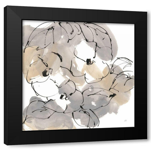Original Neutrals II Black Modern Wood Framed Art Print by Paschke, Chris