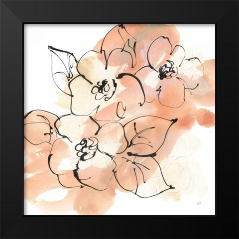 Terracotta Neutrals I Black Modern Wood Framed Art Print by Paschke, Chris