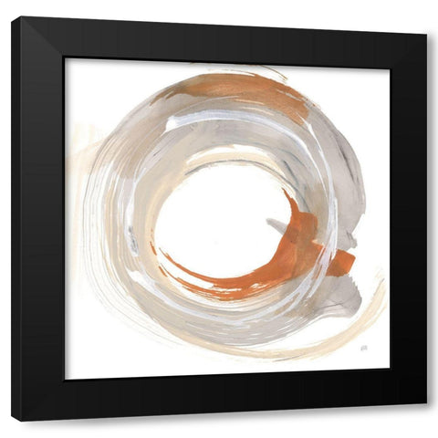 Hake Neutral I Black Modern Wood Framed Art Print with Double Matting by Paschke, Chris