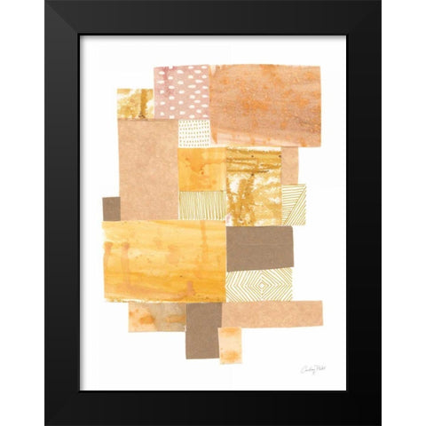 Building Blocks II Black Modern Wood Framed Art Print by Prahl, Courtney