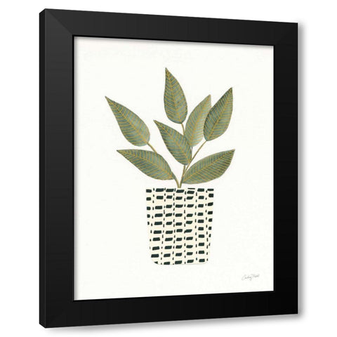 Herb Garden III Black Modern Wood Framed Art Print with Double Matting by Prahl, Courtney