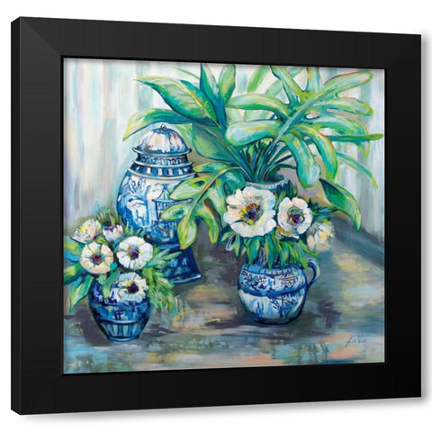 Chinoiserie Day Black Modern Wood Framed Art Print by Vertentes, Jeanette