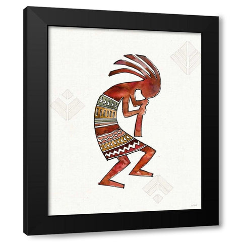 Southwest Flair II Black Modern Wood Framed Art Print with Double Matting by Tavoletti, Anne