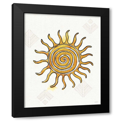 Southwest Flair V Black Modern Wood Framed Art Print with Double Matting by Tavoletti, Anne