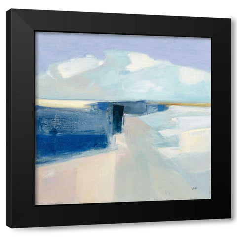 Sand and Sky Black Modern Wood Framed Art Print with Double Matting by Purinton, Julia