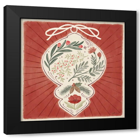 Winter Blooms VI Black Modern Wood Framed Art Print with Double Matting by Penner, Janelle