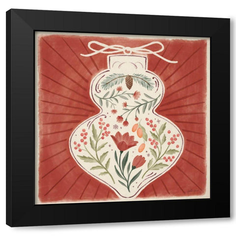 Winter Blooms VII Black Modern Wood Framed Art Print with Double Matting by Penner, Janelle