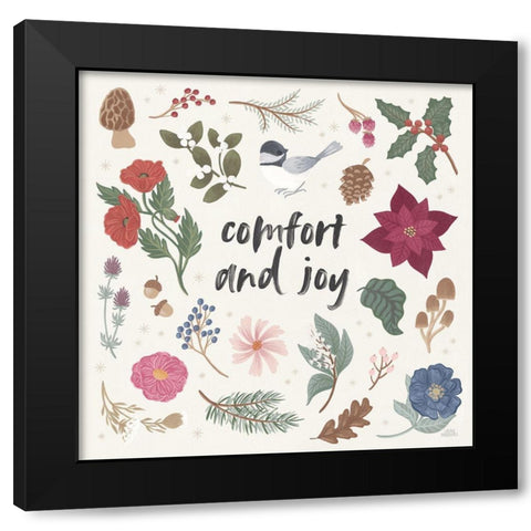 Winter Spirit II Black Modern Wood Framed Art Print by Marshall, Laura