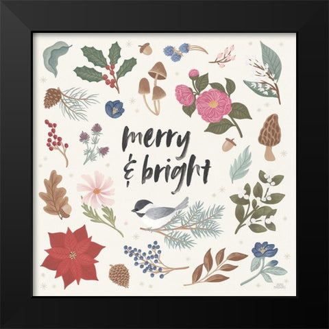 Winter Spirit III Black Modern Wood Framed Art Print by Marshall, Laura