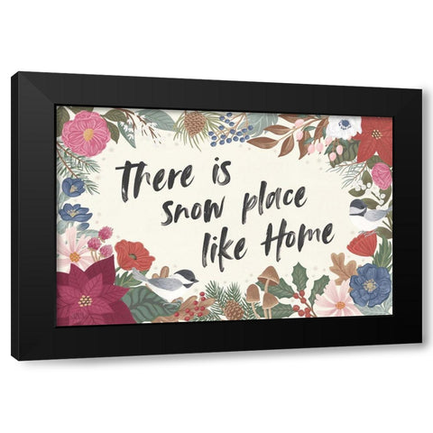 Winter Spirit IV Black Modern Wood Framed Art Print by Marshall, Laura