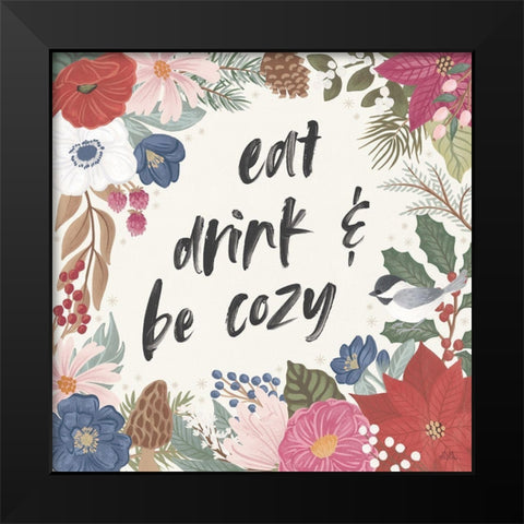 Winter Spirit V Black Modern Wood Framed Art Print by Marshall, Laura