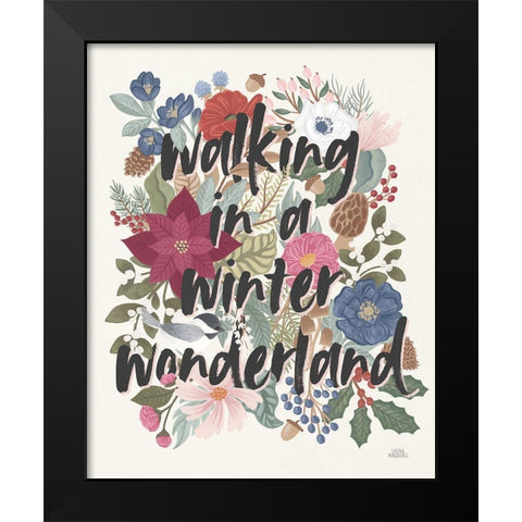 Winter Spirit VII Black Modern Wood Framed Art Print by Marshall, Laura