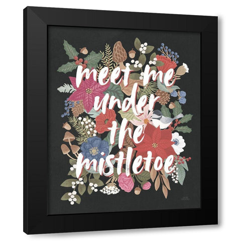 Winter Spirit VIII Black Modern Wood Framed Art Print with Double Matting by Marshall, Laura