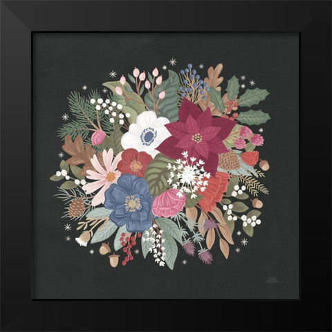 Winter Spirit IX Black Modern Wood Framed Art Print by Marshall, Laura