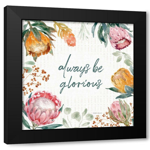 Petal Passion III Black Modern Wood Framed Art Print by Grove, Beth